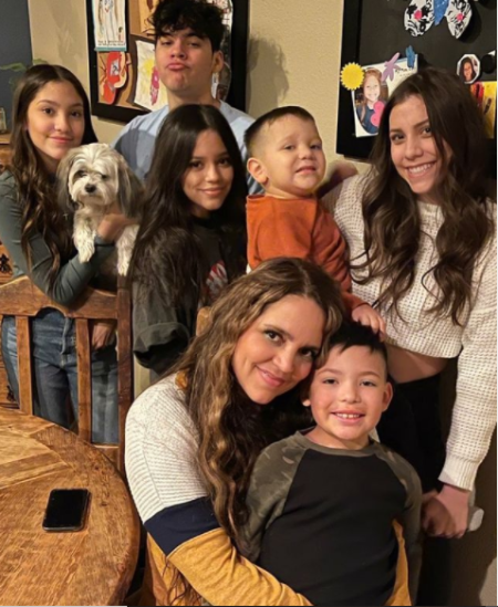 Jenna Ortega spending time with her family.